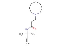 3-azocan-1-yl-N-(1,1-dimethylprop-2-yn-1-yl)propanamide