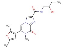6-(2,5-dimethyl-3-furyl)-N-(2-hydroxybutyl)-7-methyl-8-oxo-7,8-dihydroimidazo[1,2-a]pyrazine-2-carboxamide