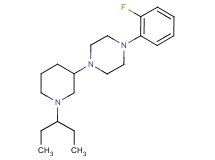 1-[1-(1-ethylpropyl)-3-piperidinyl]-4-(2-fluorophenyl)piperazine