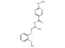N-[2-(2-methoxyphenoxy)-1-methylethyl]-2-(methylamino)pyrimidine-5-carboxamide