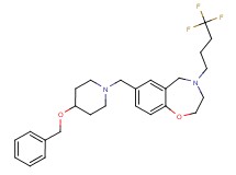 7-{[4-(benzyloxy)-1-piperidinyl]methyl}-4-(4,4,4-trifluorobutyl)-2,3,4,5-tetrahydro-1,4-benzoxazepine