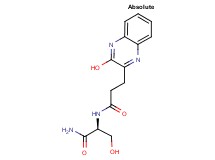 N~2~-[3-(3-hydroxy-2-quinoxalinyl)propanoyl]-L-serinamide