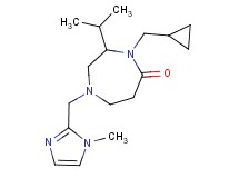 4-(cyclopropylmethyl)-3-isopropyl-1-[(1-methyl-1H-imidazol-2-yl)methyl]-1,4-diazepan-5-one