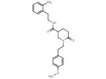 1-[2-(4-methoxyphenyl)ethyl]-N-[2-(2-methylphenyl)ethyl]-6-oxo-3-piperidinecarboxamide