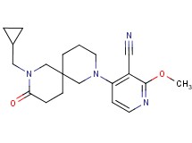 4-[8-(cyclopropylmethyl)-9-oxo-2,8-diazaspiro[5.5]undec-2-yl]-2-methoxynicotinonitrile
