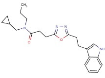 N-(cyclopropylmethyl)-3-{5-[2-(1H-indol-3-yl)ethyl]-1,3,4-oxadiazol-2-yl}-N-propylpropanamide