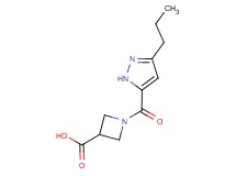 1-[(3-propyl-1H-pyrazol-5-yl)carbonyl]azetidine-3-carboxylic acid
