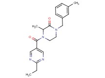 4-[(2-ethylpyrimidin-5-yl)carbonyl]-3-methyl-1-(3-methylbenzyl)piperazin-2-one