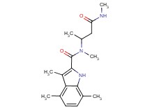 N,3,4,7-tetramethyl-N-[1-methyl-3-(methylamino)-3-oxopropyl]-1H-indole-2-carboxamide