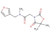2-(5,5-dimethyl-2,4-dioxo-1,3-oxazolidin-3-yl)-N-(3-furylmethyl)-N-methylacetamide