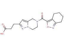 3-[5-(4,5,6,7-tetrahydro-2,1-benzisoxazol-3-ylcarbonyl)-4,5,6,7-tetrahydropyrazolo[1,5-a]pyrazin-2-yl]propanoic acid