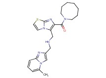 1-[6-(1-azocanylcarbonyl)imidazo[2,1-b][1,3]thiazol-5-yl]-N-[(5-methylimidazo[1,2-a]pyridin-2-yl)methyl]methanamine