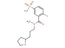 5-(aminosulfonyl)-2-fluoro-N-methyl-N-[3-(tetrahydro-2-furanyl)propyl]benzamide