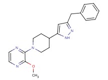 2-[4-(3-benzyl-1H-pyrazol-5-yl)piperidin-1-yl]-3-methoxypyrazine