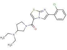 1-{[6-(2-chlorophenyl)imidazo[2,1-b][1,3]thiazol-3-yl]carbonyl}-N,N-diethyl-3-pyrrolidinamine