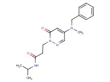 3-[4-[benzyl(methyl)amino]-6-oxo-1(6H)-pyridazinyl]-N-isopropylpropanamide