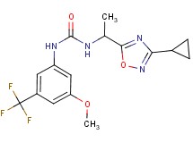 N-[1-(3-cyclopropyl-1,2,4-oxadiazol-5-yl)ethyl]-N'-[3-methoxy-5-(trifluoromethyl)phenyl]urea