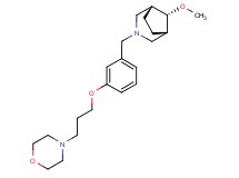 (8-syn)-8-methoxy-3-[3-(3-morpholin-4-ylpropoxy)benzyl]-3-azabicyclo[3.2.1]octane