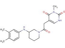 5-(2-{3-[(3,4-dimethylphenyl)amino]-1-piperidinyl}-2-oxoethyl)-3-methyl-2,4(1H,3H)-pyrimidinedione
