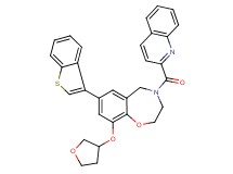 7-(1-benzothien-3-yl)-4-(2-quinolinylcarbonyl)-9-(tetrahydro-3-furanyloxy)-2,3,4,5-tetrahydro-1,4-benzoxazepine