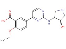 2-ethoxy-5-(2-{[rel-(3R,4R)-4-hydroxy-3-pyrrolidinyl]amino}-4-pyrimidinyl)benzoic acid hydrochloride