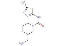 3-(aminomethyl)-N-(5-methyl-1,3,4-thiadiazol-2-yl)piperidine-1-carboxamide