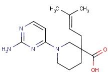 1-(2-amino-4-pyrimidinyl)-3-(3-methyl-2-buten-1-yl)-3-piperidinecarboxylic acid