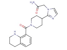 2-{2-[1-(1,2,3,4-tetrahydroquinolin-8-ylcarbonyl)piperidin-4-yl]-1H-imidazol-1-yl}acetamide
