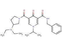 N-benzyl-5-{[3-(diethylamino)-1-pyrrolidinyl]carbonyl}-1-isopropyl-4-oxo-1,4-dihydro-3-pyridinecarboxamide