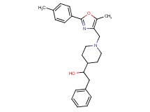 1-(1-{[5-methyl-2-(4-methylphenyl)-1,3-oxazol-4-yl]methyl}-4-piperidinyl)-2-phenylethanol