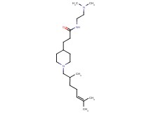 N-[2-(dimethylamino)ethyl]-3-[1-(2,6-dimethyl-5-hepten-1-yl)-4-piperidinyl]propanamide