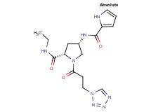 (4S)-N-ethyl-4-[(1H-pyrrol-2-ylcarbonyl)amino]-1-[3-(1H-tetrazol-1-yl)propanoyl]-L-prolinamide