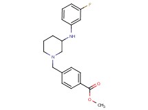 methyl 4-({3-[(3-fluorophenyl)amino]-1-piperidinyl}methyl)benzoate