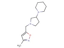 1-{1-[(3-methylisoxazol-5-yl)methyl]pyrrolidin-3-yl}piperidine