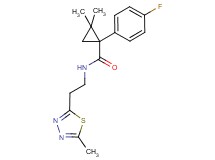 1-(4-fluorophenyl)-2,2-dimethyl-N-[2-(5-methyl-1,3,4-thiadiazol-2-yl)ethyl]cyclopropanecarboxamide