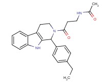 N-{3-[1-(4-ethylphenyl)-1,3,4,9-tetrahydro-2H-beta-carbolin-2-yl]-3-oxopropyl}acetamide