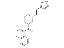 1-naphthyl{1-[2-(1H-pyrazol-4-yl)ethyl]piperidin-3-yl}methanone