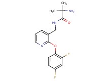 N~1~-{[2-(2,4-difluorophenoxy)pyridin-3-yl]methyl}-2-methylalaninamide