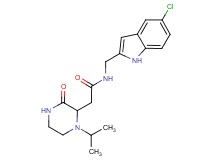 N-[(5-chloro-1H-indol-2-yl)methyl]-2-(1-isopropyl-3-oxo-2-piperazinyl)acetamide