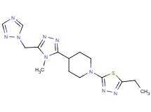 1-(5-ethyl-1,3,4-thiadiazol-2-yl)-4-[4-methyl-5-(1H-1,2,4-triazol-1-ylmethyl)-4H-1,2,4-triazol-3-yl]piperidine