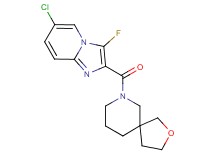 7-[(6-chloro-3-fluoroimidazo[1,2-a]pyridin-2-yl)carbonyl]-2-oxa-7-azaspiro[4.5]decane