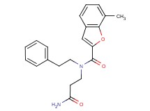 N-(3-amino-3-oxopropyl)-7-methyl-N-(2-phenylethyl)-1-benzofuran-2-carboxamide