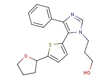 3-{4-phenyl-5-[5-(tetrahydrofuran-2-yl)-2-thienyl]-1H-imidazol-1-yl}propan-1-ol