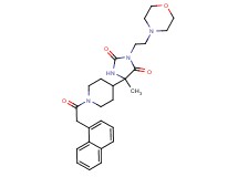 5-methyl-3-[2-(4-morpholinyl)ethyl]-5-[1-(1-naphthylacetyl)-4-piperidinyl]-2,4-imidazolidinedione