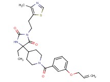 5-{1-[3-(allyloxy)benzoyl]-4-piperidinyl}-5-ethyl-3-[2-(4-methyl-1,3-thiazol-5-yl)ethyl]-2,4-imidazolidinedione
