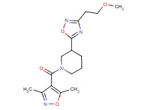 1-[(3,5-dimethyl-4-isoxazolyl)carbonyl]-3-[3-(2-methoxyethyl)-1,2,4-oxadiazol-5-yl]piperidine
