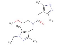 2-(3,5-dimethyl-1H-pyrazol-4-yl)-N-[(1-ethyl-3,5-dimethyl-1H-pyrazol-4-yl)methyl]-N-(2-methoxyethyl)acetamide