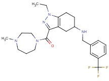 1-ethyl-3-[(4-methyl-1,4-diazepan-1-yl)carbonyl]-N-[3-(trifluoromethyl)benzyl]-4,5,6,7-tetrahydro-1H-indazol-5-amine