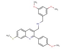 (3,5-dimethoxybenzyl){[2-(4-methoxyphenyl)-7-(methylthio)-3-quinolinyl]methyl}amine