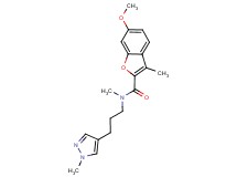 6-methoxy-N,3-dimethyl-N-[3-(1-methyl-1H-pyrazol-4-yl)propyl]-1-benzofuran-2-carboxamide